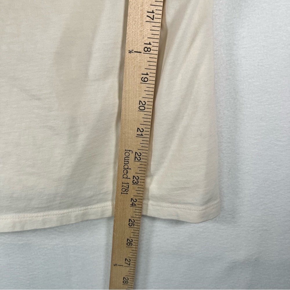 NWOT Ann Taylor Cream Ruched Scoop Neck Empire Waist Tank Top Boho Milkmaid Sz S - Picture 8 of 9